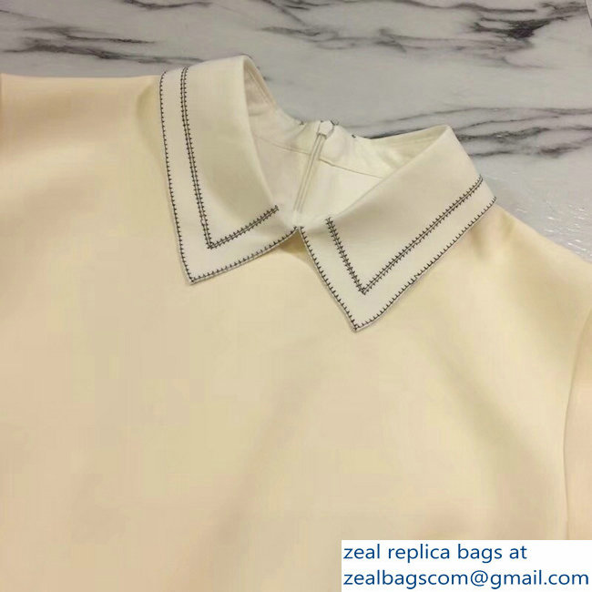 Dior Lapel Dress Creamy 2018