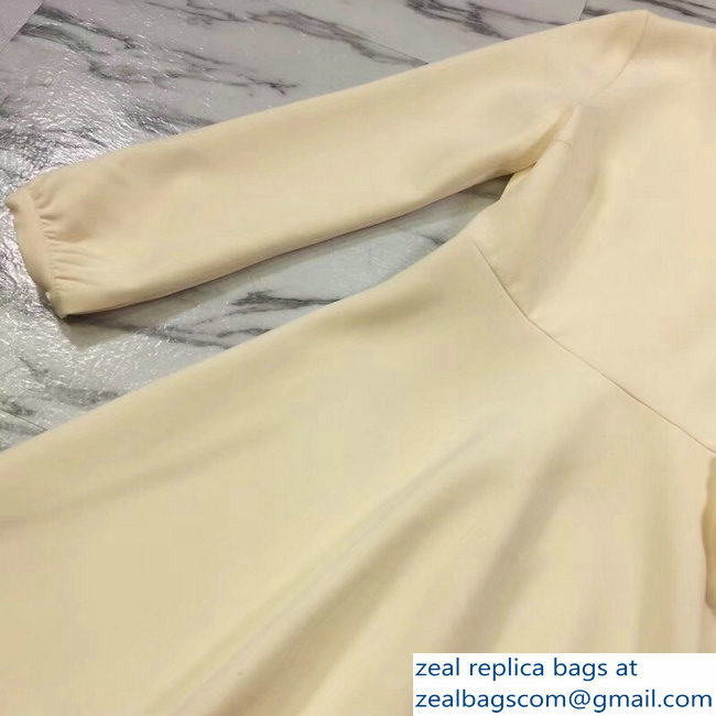 Dior Lapel Dress Creamy 2018 - Click Image to Close