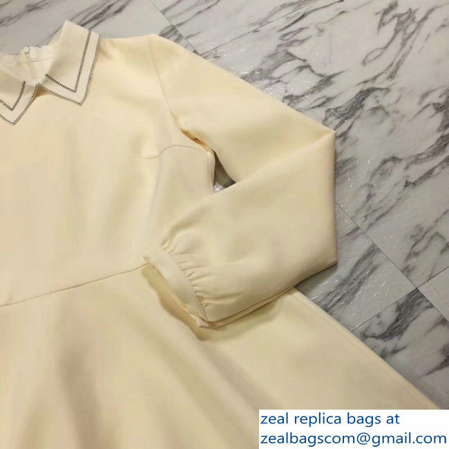 Dior Lapel Dress Creamy 2018