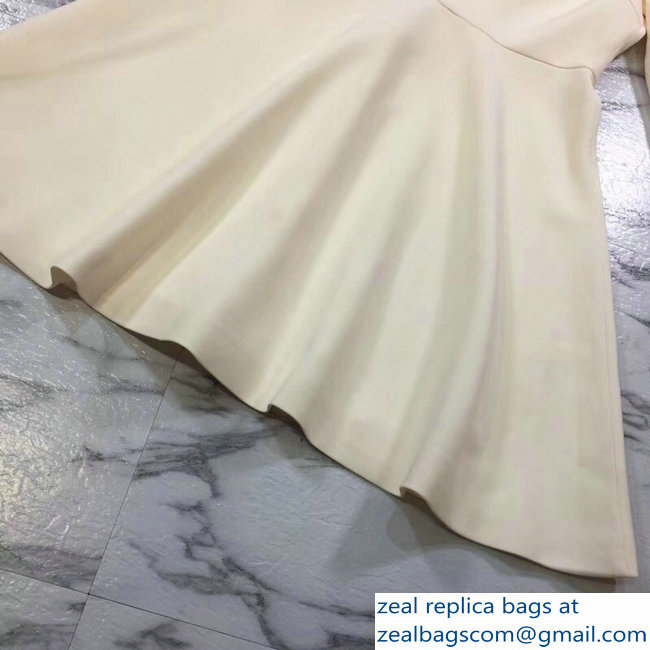 Dior Lapel Dress Creamy 2018