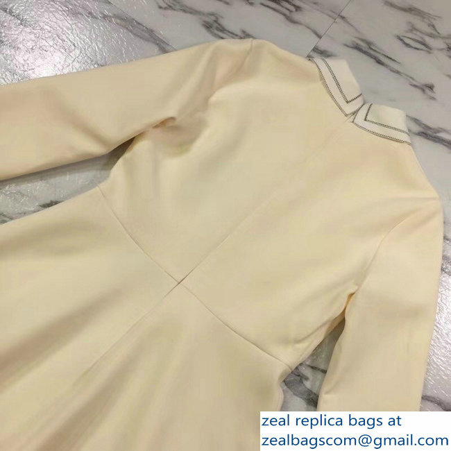 Dior Lapel Dress Creamy 2018 - Click Image to Close