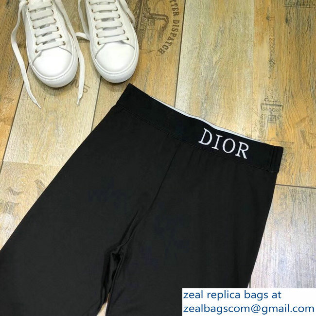Dior Logo Black Pants 2018
