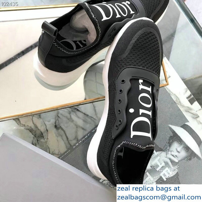 Dior Logo Sneakers Black 2018/2019 - Click Image to Close