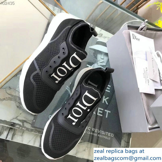 Dior Logo Sneakers Black 2018/2019 - Click Image to Close