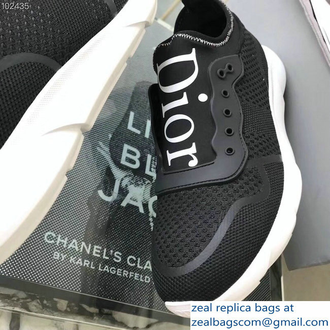 Dior Logo Sneakers Black 2018/2019 - Click Image to Close