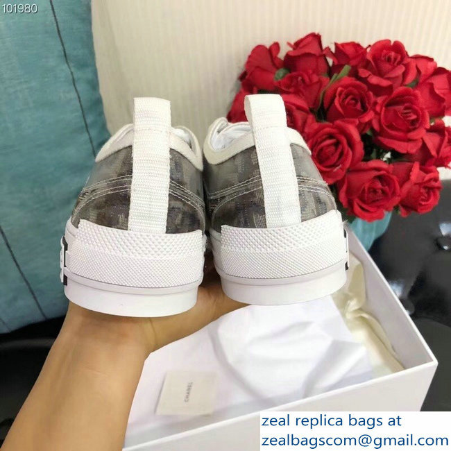 Dior Oblique Jacquard Canvas Low-Top Sneakers Brown 2018 - Click Image to Close