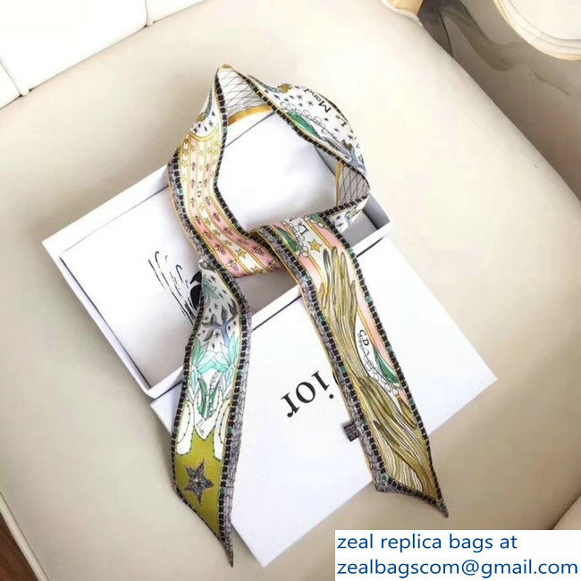 Dior Silk Twill Mitzah Scarf D11 - Click Image to Close