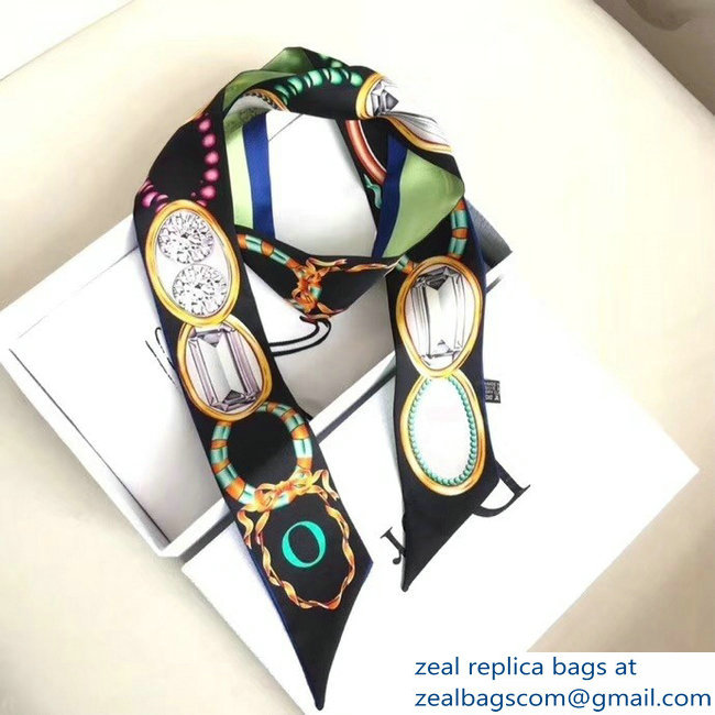 Dior Silk Twill Mitzah Scarf D19 - Click Image to Close