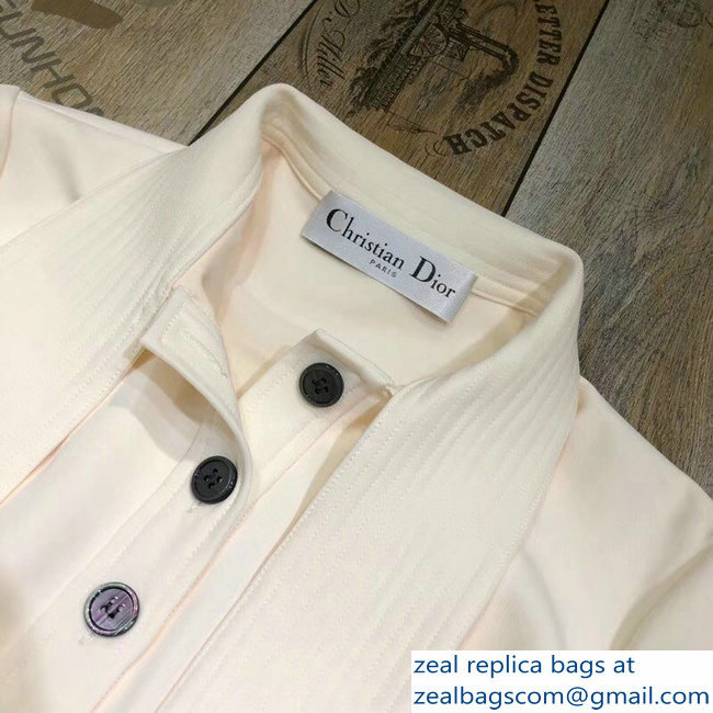 Dior Tie Dress with a Belt Creamy 2018