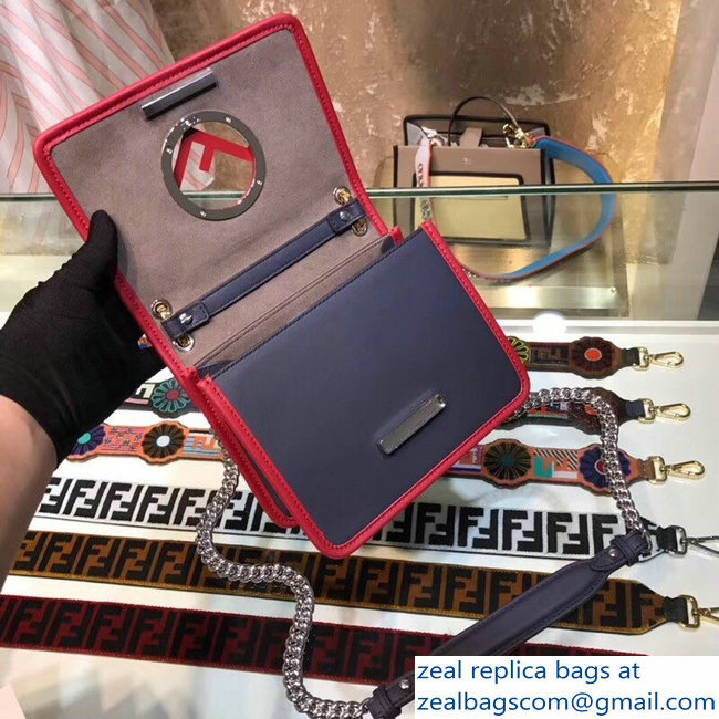 Fendi F Logo Mini Kan I Bag Multicolour Tartan Braided 2018