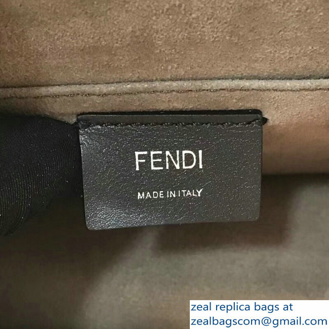 Fendi F Logo Mini Kan I Bag Multicolour Tartan Braided 2018 - Click Image to Close
