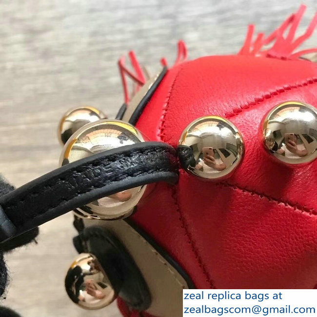 Fendi FF Logo Multicolor Leather And Jacquard Space Monkey Bag Charm 07 2018
