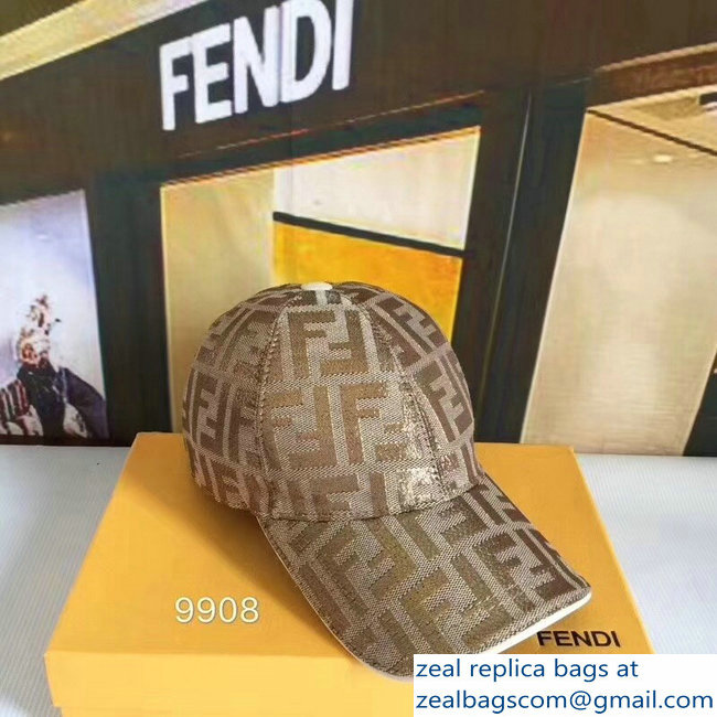 Fendi FF Logo Print Baseball Cap/Hat 05 2018 - Click Image to Close