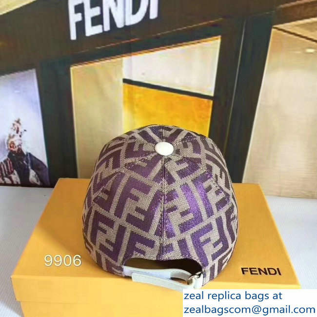 Fendi FF Logo Print Baseball Cap/Hat 07 2018