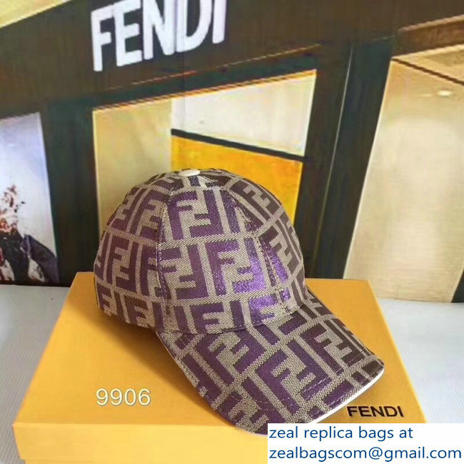 Fendi FF Logo Print Baseball Cap/Hat 07 2018