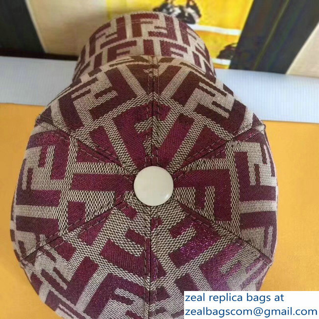 Fendi FF Logo Print Baseball Cap/Hat 07 2018