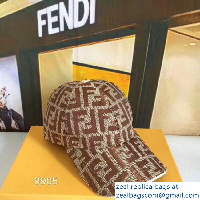 Fendi FF Logo Print Baseball Cap/Hat 08 2018