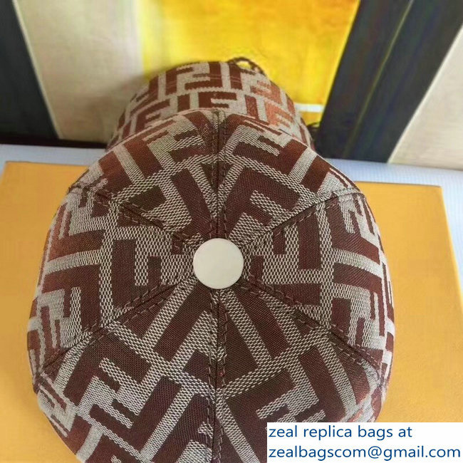 Fendi FF Logo Print Baseball Cap/Hat 08 2018