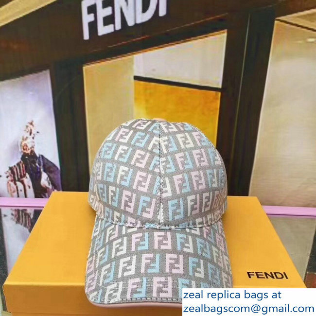 Fendi FF Logo Print Baseball Cap/Hat 09 2018