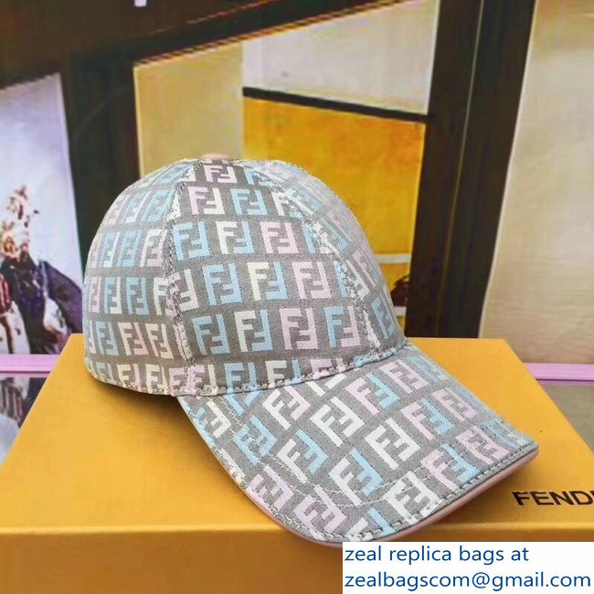 Fendi FF Logo Print Baseball Cap/Hat 09 2018