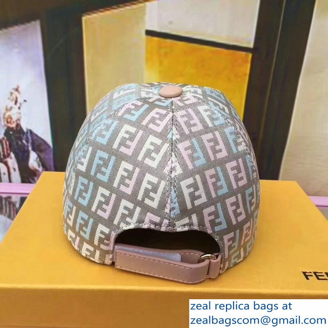 Fendi FF Logo Print Baseball Cap/Hat 09 2018