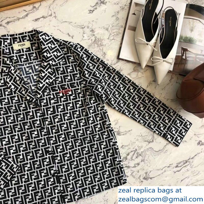 Fendi FF Logo Shirt White 2018