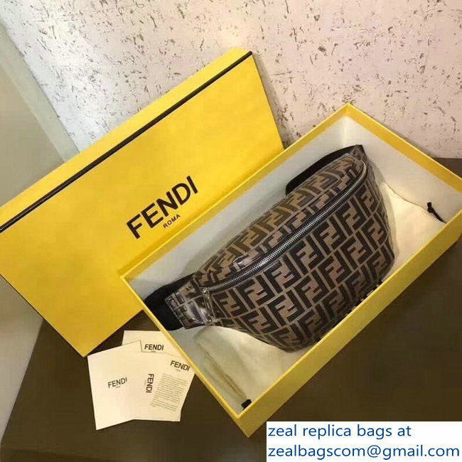 Fendi FF Print Leather Belt Bag 2018