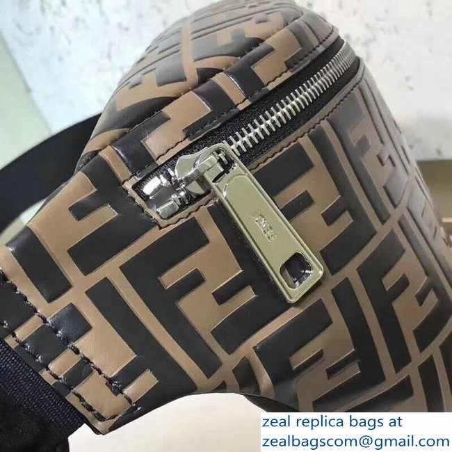 Fendi FF Print Leather Belt Bag 2018