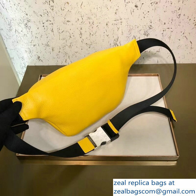 Fendi Leather Belt Bag Yellow 2018