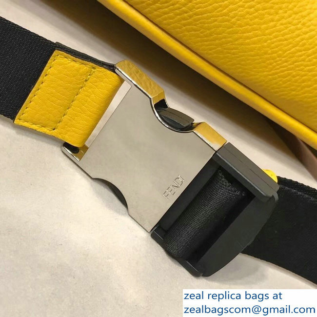 Fendi Leather Belt Bag Yellow 2018