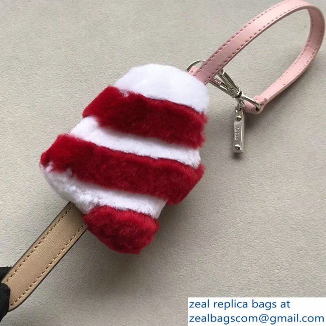 Fendi Multicolour Fur Ice-Cream Bag Charm 01 2018