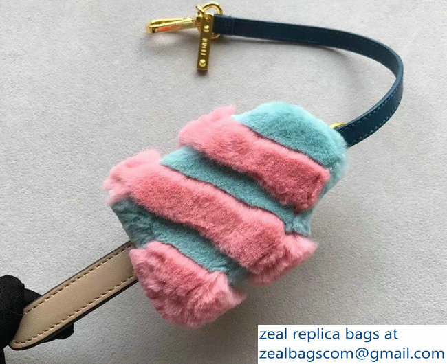 Fendi Multicolour Fur Ice-Cream Bag Charm 02 2018 - Click Image to Close