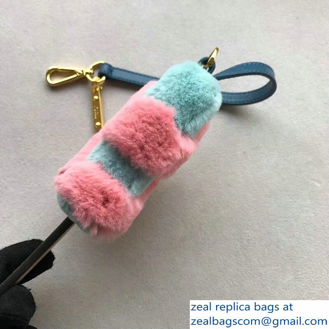 Fendi Multicolour Fur Ice-Cream Bag Charm 02 2018