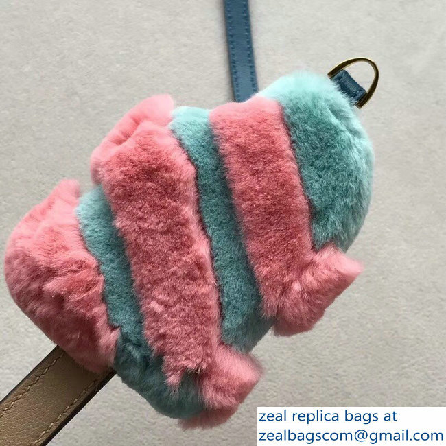 Fendi Multicolour Fur Ice-Cream Bag Charm 02 2018
