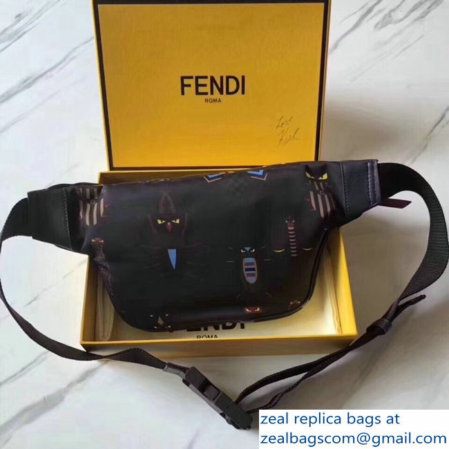 Fendi Super Bugs Nylon Canvas Belt Bag 2018 - Click Image to Close