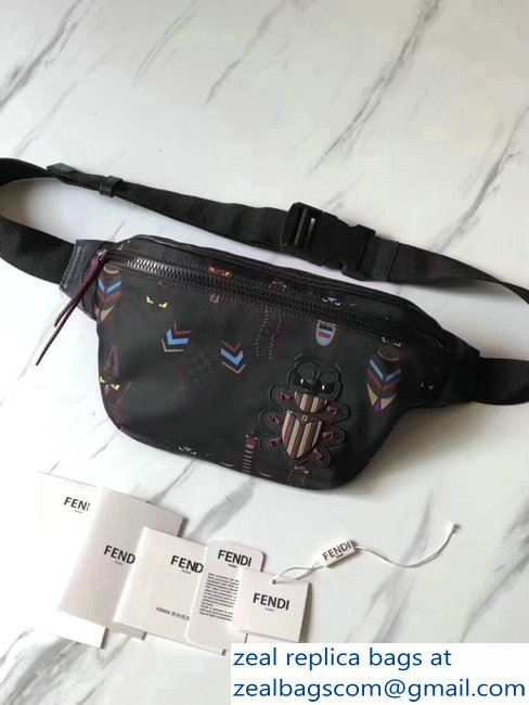 Fendi Super Bugs Nylon Canvas Belt Bag 2018 - Click Image to Close