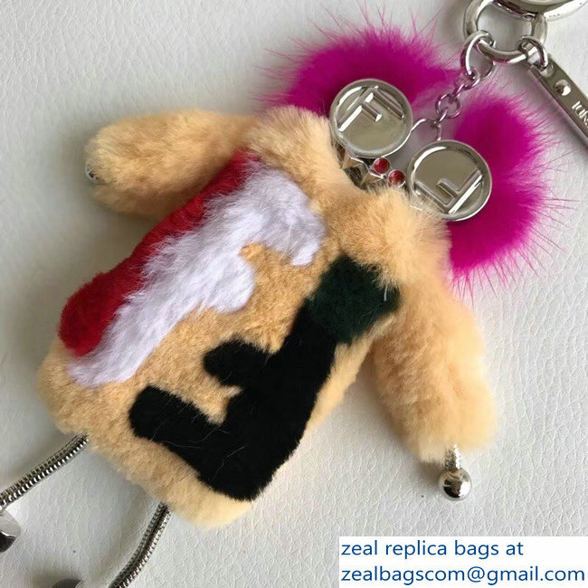 Fendi Teen Witch Mink/Rabbit Fur Bag Charm 01 2018