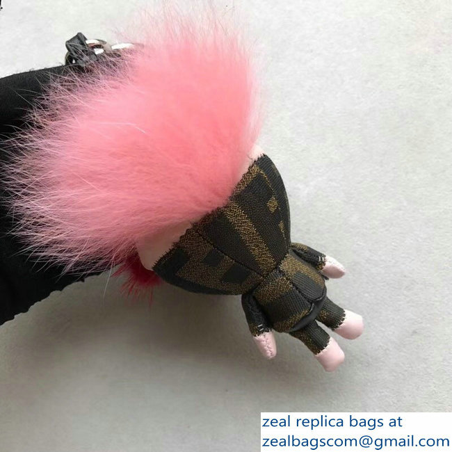 Fendi Teen Witch Mink/Rabbit Fur Bag Charm 02 2018 - Click Image to Close