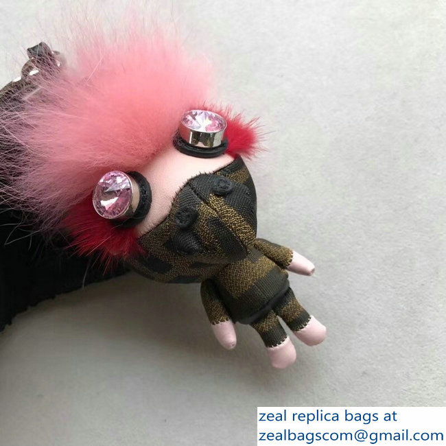 Fendi Teen Witch Mink/Rabbit Fur Bag Charm 02 2018 - Click Image to Close