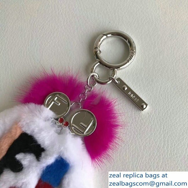 Fendi Teen Witch Mink/Rabbit Fur Bag Charm 02 2018 - Click Image to Close