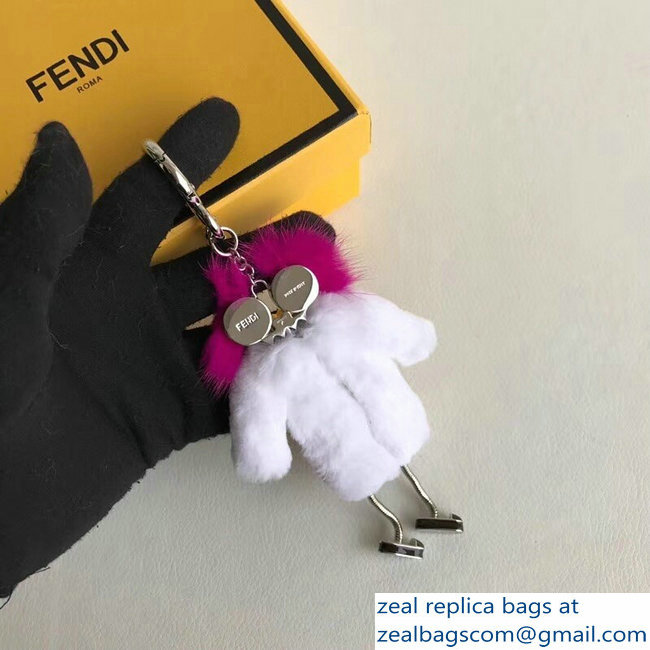 Fendi Teen Witch Mink/Rabbit Fur Bag Charm 02 2018 - Click Image to Close