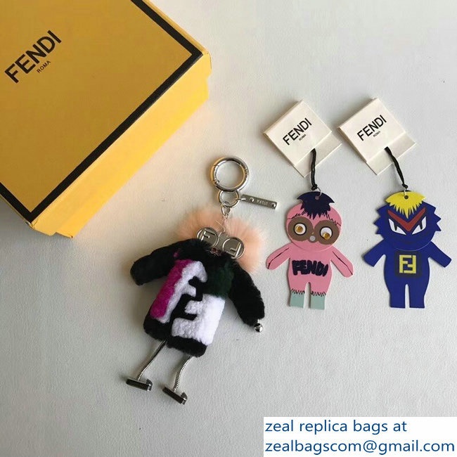 Fendi Teen Witch Mink/Rabbit Fur Bag Charm 03 2018 - Click Image to Close