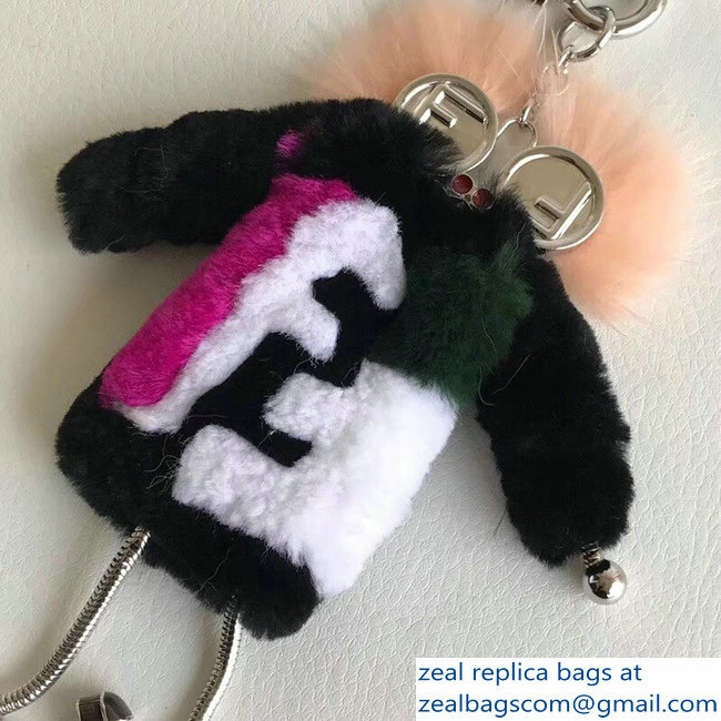 Fendi Teen Witch Mink/Rabbit Fur Bag Charm 03 2018