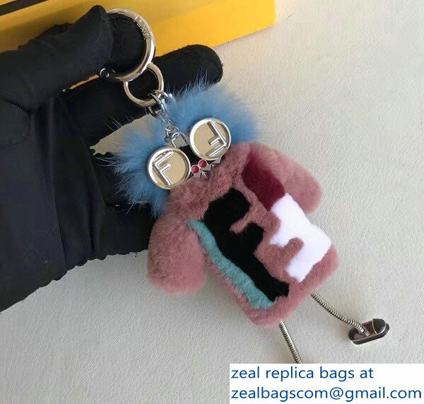 Fendi Teen Witch Mink/Rabbit Fur Bag Charm 04 2018 - Click Image to Close