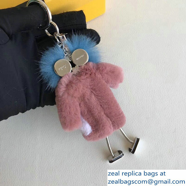 Fendi Teen Witch Mink/Rabbit Fur Bag Charm 04 2018 - Click Image to Close