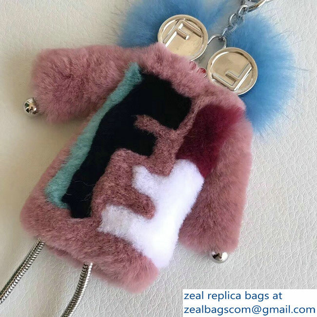 Fendi Teen Witch Mink/Rabbit Fur Bag Charm 04 2018 - Click Image to Close