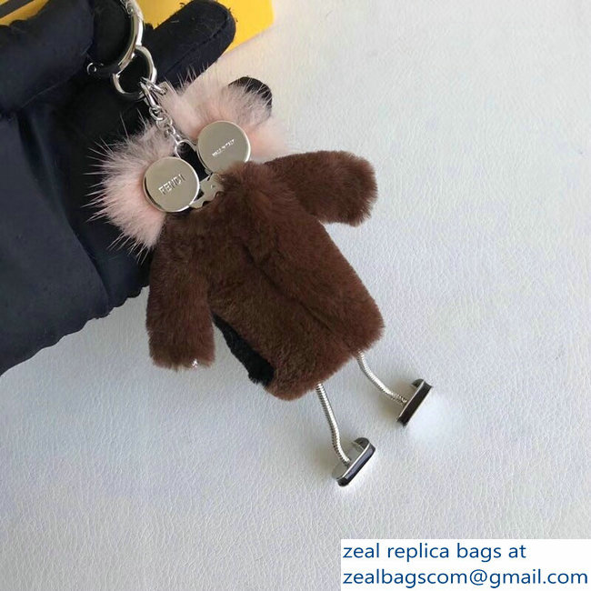Fendi Teen Witch Mink/Rabbit Fur Bag Charm 05 2018 - Click Image to Close