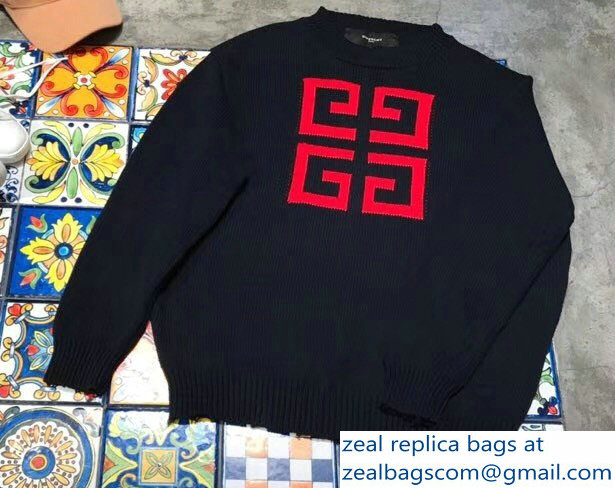 Givenchy Crew-neck 4G Sweater Black/White 2018