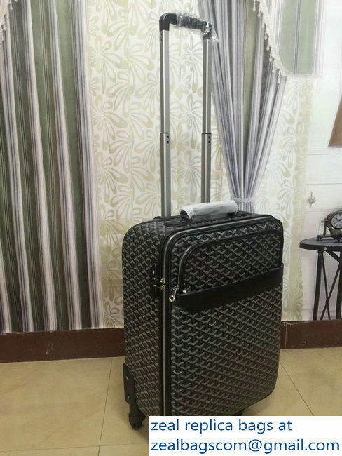 Goyard Trolley Travel Luggage Black - Click Image to Close