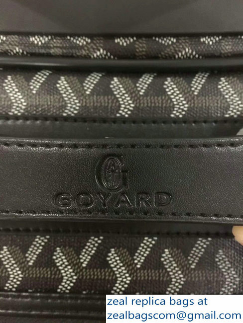 Goyard Trolley Travel Luggage Black